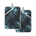 thumbnail image 7 of Yayeee Pot Holders Kitchen Heat Resistant with Pocket 7"x9.8" Cotton Oven Cooking Hot Pads, Lightning Pattern, 7 of 7