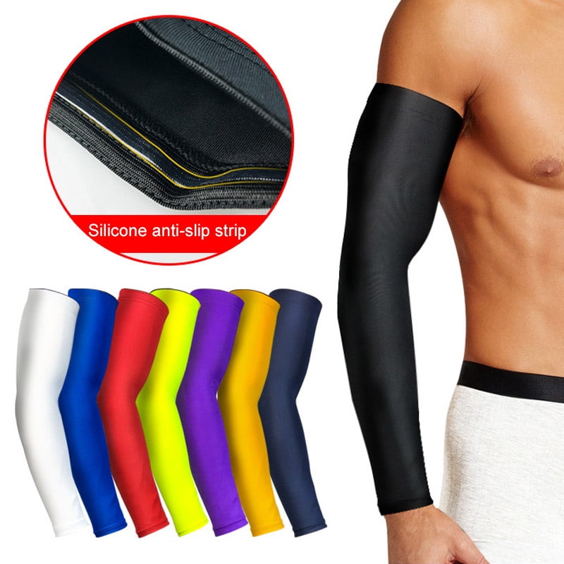 1X Sports Long Arm Sleeve Basketball Elbow Protector Stretch Elbow Support Guard 