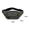 thumbnail image 4 of Multi-layered Storage Chest Bag Unisex Chest Bag Adjustable Strap Zipper Closure Multi Layers Capacity Outdoor Sports Waist Bag Phone Lipstick Storage, 4 of 8