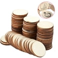 thumbnail image 2 of Billuyoard Rebanada circular de de 50 piezas, portátil, bricolaje, escritura sin terminar, artesanía de 2 lados, decoración interior, Artesanía Billuyoard HA7430-00B, 2 of 6