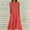 Red, variant on Sun Dresses for Women 2025 Vacation New Women'S Summer Casual Dress Gradual Sleeveless Neck V-Neck Long Dress Red S-Xxl