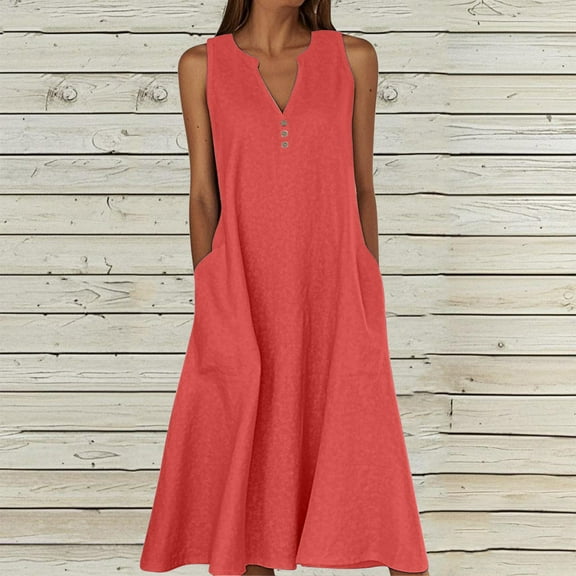 Xdegoge Sundresses for Women Loose Fit Short Sleeve Crew Neck Shift Dress Floral Print Asymmetrical Hem Flowy Dresses Summer Vacation