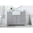 thumbnail image 3 of Elegant Decor Franklin 48" Aluminum MDF Single Bathroom Vanity in Gray, 3 of 15