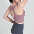 thumbnail image 5 of ylioge Sports Bras for Women with Pocket Plus Size S-5X Wirefree Push Up Bralettes High-Impact Breathable Backless Athletic Workout Underwear Bra, 5 of 8