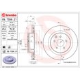 thumbnail image 2 of Brembo Rotor de Frein 09735621C02 Ventilé; Design en une Pièce; Motif de Boulon de Roue 5 x 114.3 Millimètres; Diamètre Intérieur de Chapeau 172.1 Millimètres; Diamètre de Moyeu 68 Millimètres; Fonte à Haute Teneur en Carbone; Simple, 2 of 2