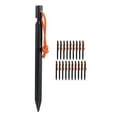 thumbnail image 1 of Stake Pegs Tent Stakes V Shape Heavy Duty Tent Peg With Ropes For Outdoor Camping Tent Accessories Black, 1 of 8