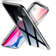 thumbnail image 1 of Funda de vidrio templado 9H para iPhone X, marco de TPU a prueba de rayones, funda transparente para teléfono celular, soporte de carga inalámbrica, funda protectora compatible con iPhone X., 1 of 8