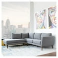 thumbnail image 3 of Beatrice Gray Microfiber Modern Living Room Left Facing Corner Sectional Sofa, 3 of 5