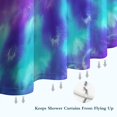 thumbnail image 6 of Purple Blue Tie Dye Pattern Shower Curtain 36"x72" ,Bathroom Decorative Shower Curtains Set with 12 Hooks,Modern Waterproof Washable Shower Curtain, 6 of 6