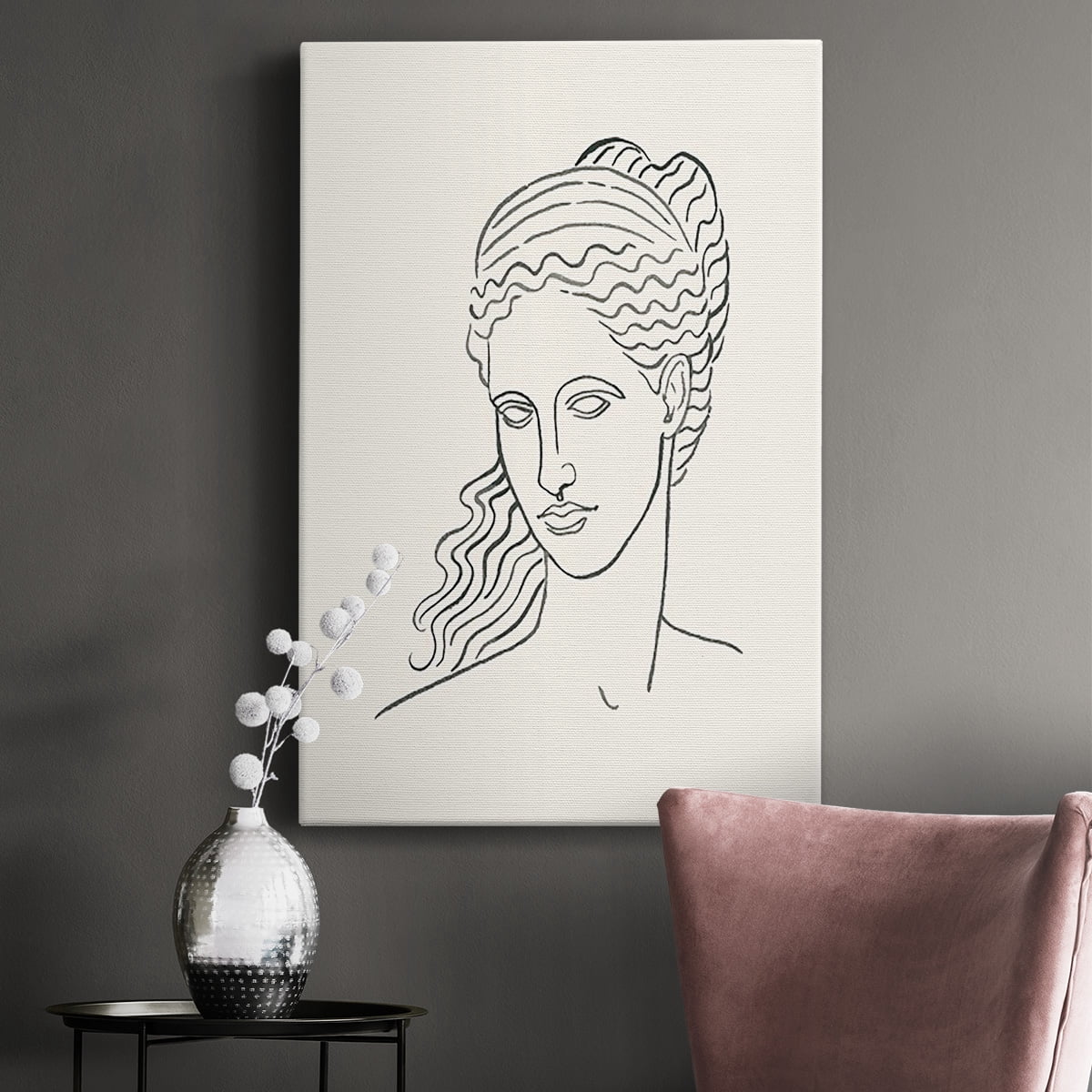 Greek Busts II Premium Gallery Wrapped Canvas - Ready to Hang
