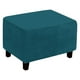 Rectangular Footrest Removable ive Cover Furniture Series Decoration Flexible Extendable Easy to Store - Deep Green - image 2 of 8
