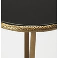 thumbnail image 3 of Butler Specialty Company Flavio Metal And Stone Accent Table - Black / Bronze, 3 of 4