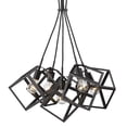 thumbnail image 1 of Golden Lighting Cassio 5 Light Pendant in Matte Black, 1 of 3