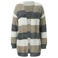 thumbnail image 5 of TAIAOJING Women's Lightweight Crewneck Sweater Fashion Long Sleeved Striped Cardigan Coat Pullover Sweaters Tops, 5 of 5