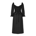 thumbnail image 3 of Gspmoly Robes d'Été pour Femmes, Robe Longue Décontractée à Manches Courtes d'Été à Col en V à la Mode pour Femmes, Robes d'Été pour Femmes Économies, 3 of 4