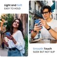 thumbnail image 3 of iPhone XR Case, Silicone Upgraded [Square Edges] & [Camera Protecion] Phone Case with Soft Anti-Scratch Microfiber Lining, 6.1 inch, Blue, 3 of 5
