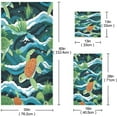 thumbnail image 3 of Coolnut Turtle Bathroom Towel Set Absorbent Soft 3-Piece Bath Towel Hand Towel Washcloth Decorative Towels for Bathroom Gym Hotel Beach Swimming Pool Washcloth Gift, 3 of 7