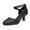 Black, variant on UHUYA Womens Sandals Pointed Toe Mid Stiletto Pump Heeled Sandals Ballroom Tango Latin Dancing Shoes Sequins Shoes Social Dance Shoe Gold 35
