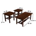 thumbnail image 5 of Ashley Furniture Lewis 3 Piece Occasional Table Set in Medium Brown, 5 of 5