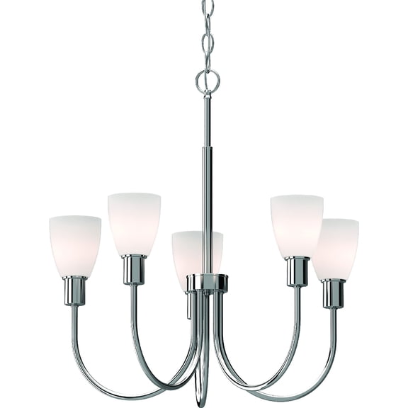 Volume Lighting Concord 5-Light Indoor Polished Nickel Chandelier