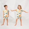 thumbnail image 3 of joogoo Cute Dinosaurs Pattern Pajama Sets Short Sleeve Cotton 2-Piece Sleepwear 10Y, 3 of 7