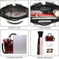 thumbnail image 4 of Womens Fashion Handbags Patent Leather Elegant Tote Crossbody Shoulder Bag Top Handle Bags, 4 of 7