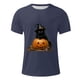 thumbnail image 4 of Blusas y camisas de manga corta y cuello redondo para hombre. Blusas/camisetas de manga corta con cuello redondo y estampado de Halloween para hombre. Blusa para hombre., 4 of 5