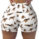 thumbnail image 2 of Balery German Shepherd Dog Pantalones cortos de entrenamiento estampados para mujer, sin costuras, ajustados, para gimnasio, yoga, correr, deportes, ejercicio activo, fitness.-Medium, 2 of 8
