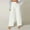 White, variant on pstuiky Women's Casual Pants, Solid Color Casual Long Straight Leg High Waisted Pants Classic Fit Womens Workout Pants Beige L