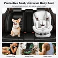 thumbnail image 5 of AOMSAZTO Car Seat Cover,Full Set Waterproof Premium Leather Seat Protector,Luxury Automotive Interior Accessories Airbags Compatible,Universal Fit Most Sedan SUVs Trucks(Black,2 Row 5 Seats), 5 of 11