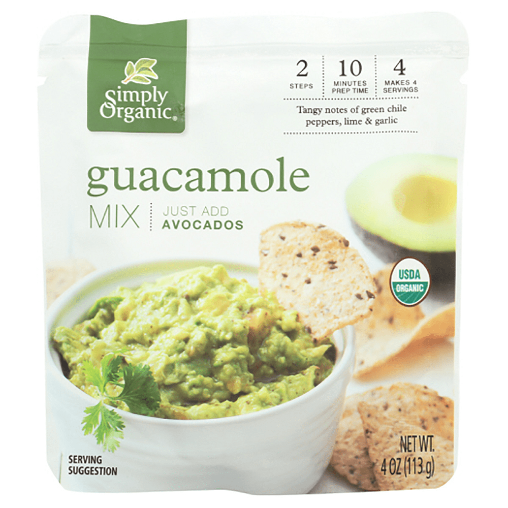 Simply Organic Organic Guacamole Dip Mix, 4 oz [Pack of 6]
