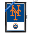 thumbnail image 3 of MLB New York Mets - Logo 22 Wall Poster, 14.725" x 22.375" Framed, 3 of 5
