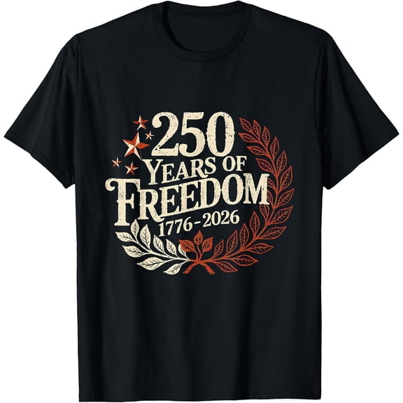 Men's 250 Years America Anniversary 250th Independence Day Freedom T-Shirt, Comfortable Breathable Soft Tee, Men's 100% Cotton Graphic T-Shirt 180gsm
