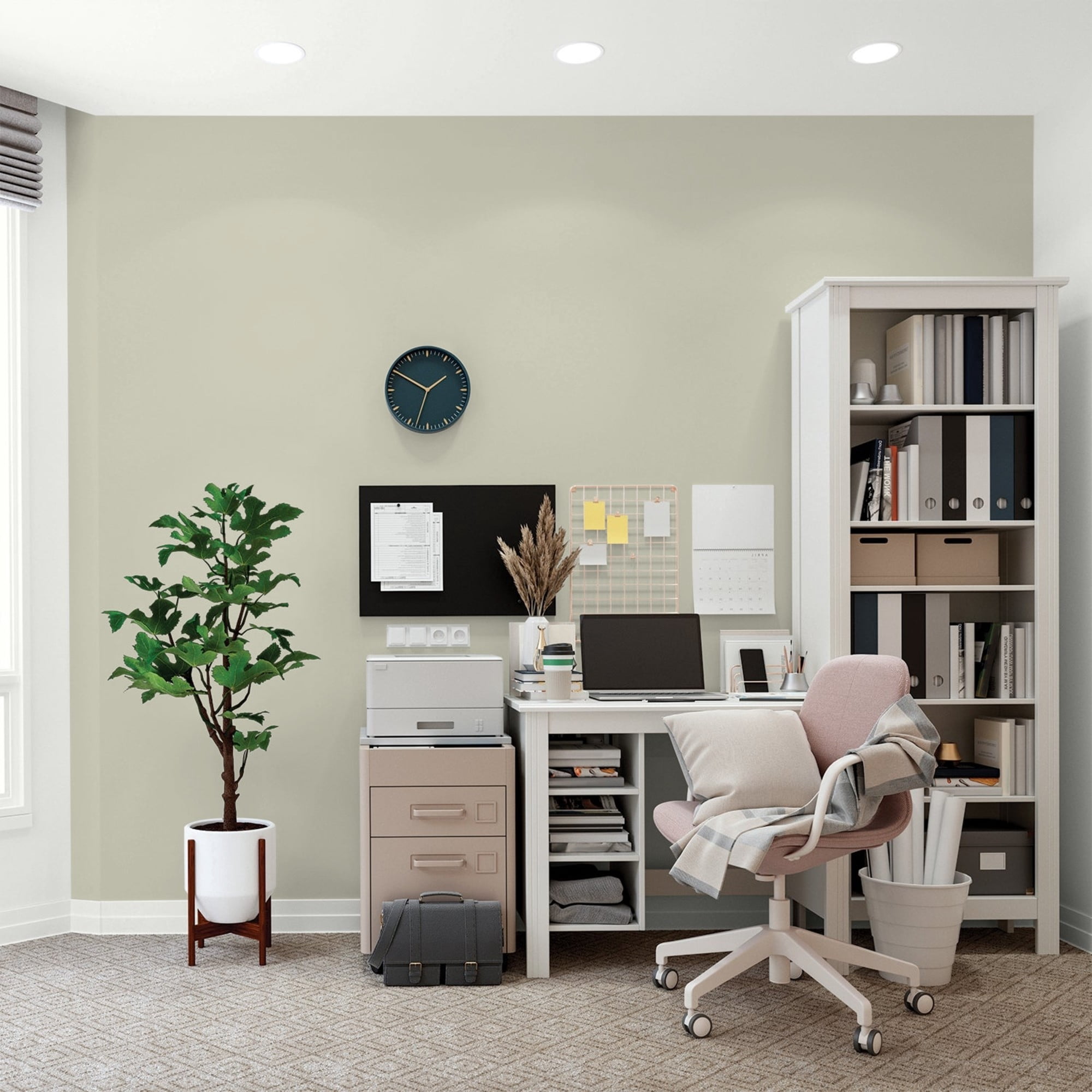 Glidden HEP French Gray Linen / Grey, Flat Interior Paint with Primer, 1 Quart