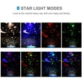 thumbnail image 6 of EUWBSSR Upgraded Version Remote-controlled Romantic Rotating Spin Music Starry Sky Night Light Projector, 6 of 16