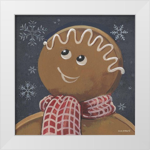 Phillips, Anita 12x12 White Modern Wood Framed Museum Art Print Titled - Gingerbread Cookie
