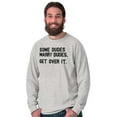 thumbnail image 3 of Some Dudes Get Married LGBTQ Pride Men's Long Sleeve Tee T Shirt Brisco Brands X, 3 of 6