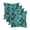 Crestwood Marine Blue Leaves, variant on RSH Décor Indoor Outdoor Set of 4 Pillows, 17" x 17", Ashmore Marine Blue