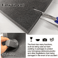 thumbnail image 3 of 12 PCS Polyurethane Foam Sheets Foam Pads for Case Packaging Toolbox Cuttable Crafts Foam Pads, 40X30X3cm, 3 of 6