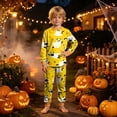 thumbnail image 4 of JUMEYU Toddler Halloween Pajamas Girl Boys Soft Baby 2-Piece Pajamas Sleepwear Pjs for Toddler Kids Boy 4T 5T (Yellow,4-5 Years), 4 of 9