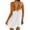 White, variant on Backless Camisole Tops Women Sleeveless Mini Dress Tie Front Loose Spaghetti Strap Summer Travel Casual Clothes (XL, Brown)
