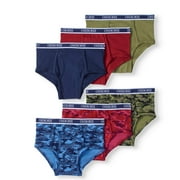 Cherokee Boys' 6 Pack Camo Print Brief