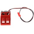 thumbnail image 4 of Fosa Motor Heatsink, Aluminum Electric Motor Heat Sink Upgrade Accessory Cooling Radiator Fins For 380/390 Motor 1/16 RC Car Boat Model With JST Plug, 4 of 8