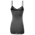 thumbnail image 4 of TheLovely Women's Junior and Plus Adjustable Spaghetti Strap Lace Tim Cami Tank Top, 4 of 5