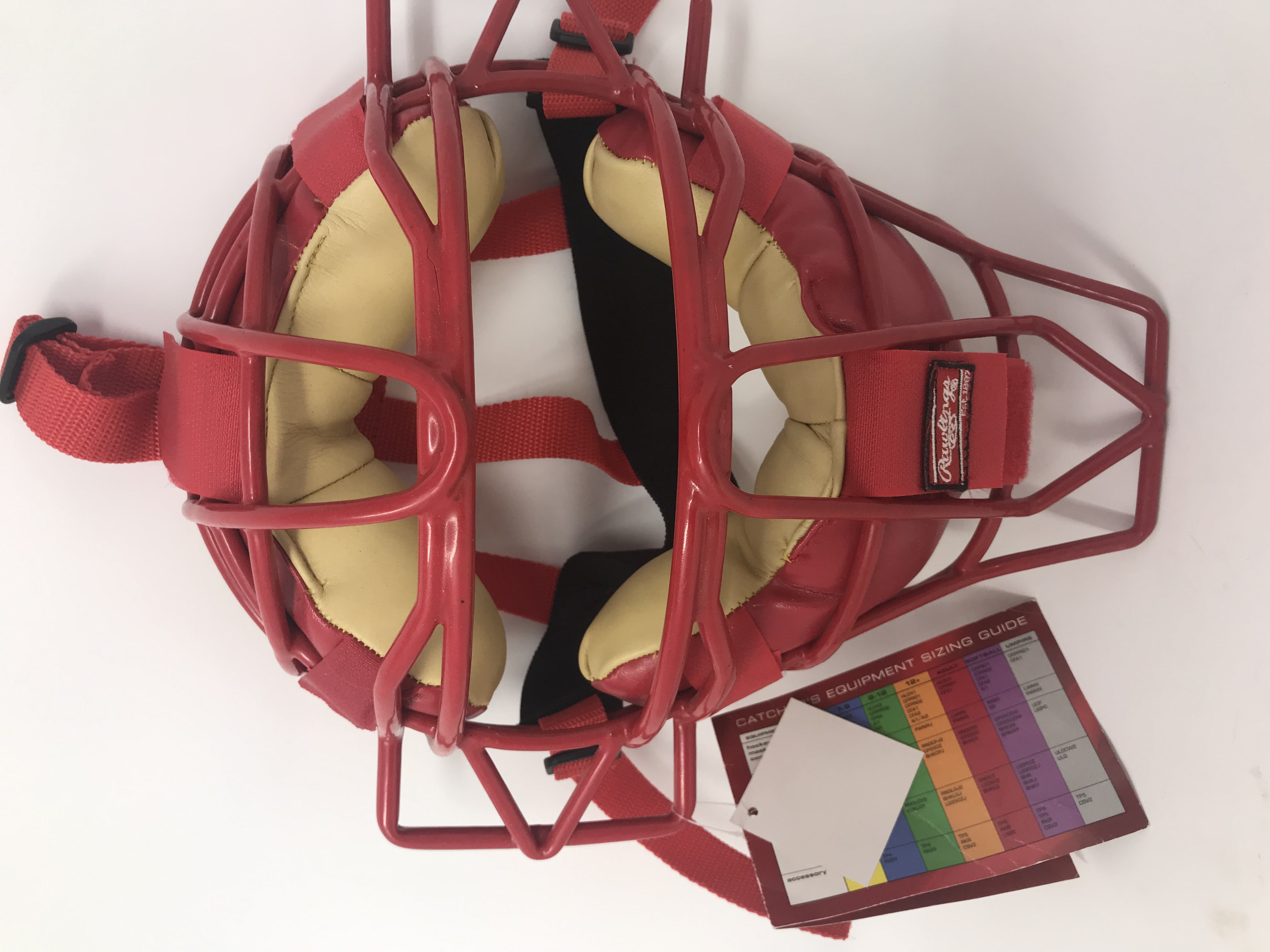 New Rawlings LWMX Lightweight Face Mask Red with tags Catchers/Umpire