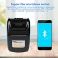 thumbnail image 2 of Impresora Térmica Portátil de Recibos, 58mm Impresora de Facturas Inalámbrica para Etiquetas, Recibos, Códigos de Barras, Etiquetas y Muñequeras, Bluetooth 4.0, Compatible con Android, IOS(Azul), 2 of 3