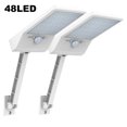 thumbnail image 2 of Paquete de 2 luces solares para exteriores, 48/56 luces solares LED para patio, cerca, jardín, patio, puerta de entrada, cobertizo, 2 of 5