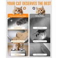thumbnail image 2 of Powools Cat Litter Box, Stainless Steel High-Sided, 17.7 x 13.7 Inches, 6-Inch Deep Pan, with Litter Scoop, Gray, 2 of 9