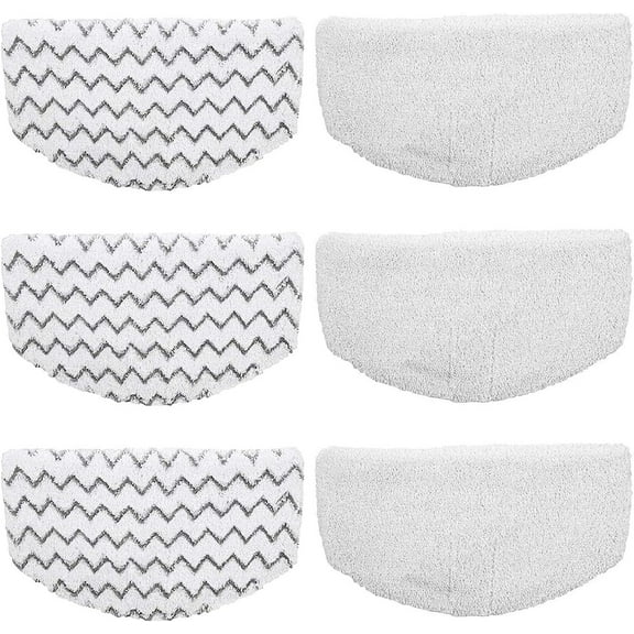 6 Pack Steam Mop Pads Compatible with Bissell PowerFresh 1806 1940 1544 1440 2075A 2685A Series, Replacement Part Model #5938#203-2633