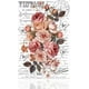 thumbnail image 1 of 3 piezas de calcomanías autoadhesivas para muebles con diseño de rosas vintage, 6x12 pulgadas, con texto y flores., 1 of 9